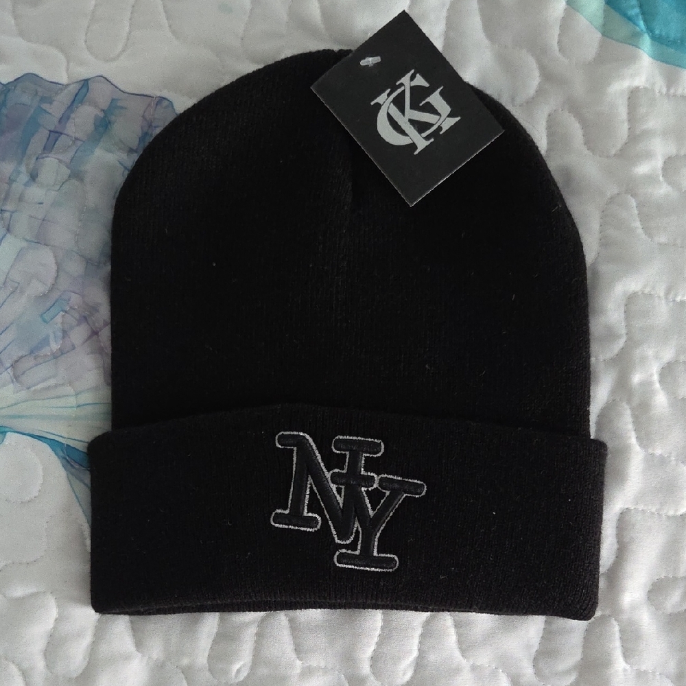 Black NY Logo Beanie
